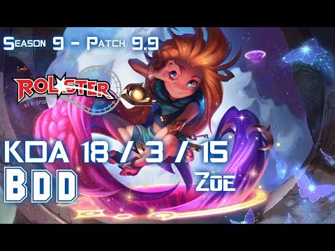 KT BDD ZOE vs KASSADIN Mid - Patch 9.9 KR Ranked