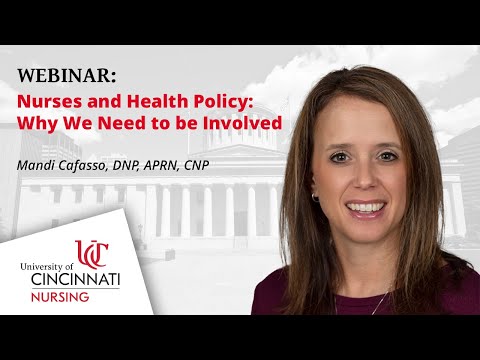 Webinar: Nurses and Health Policy — Why We Need to Be Involved