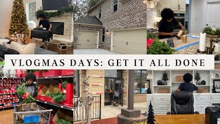 VLOGMAS DAYS: GET IT ALL DONE | CLEAN, SHOP, RESTOCK & ORGANIZE | HOME TOURS + DIYS #getitalldone