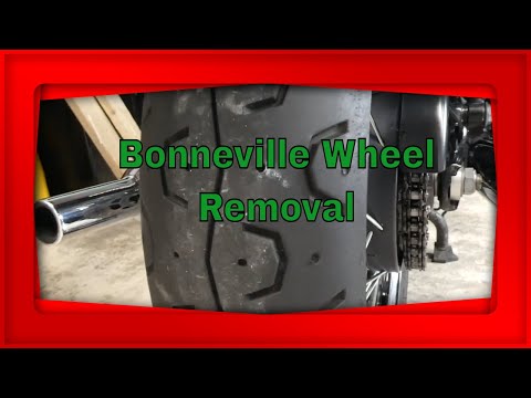 Triumph Bonneville wheel removal [front and rear]