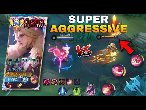 GLOBAL LANCELOT SUPER AGGRESSIVE SOLO RANK BEGINI CARA LAWAN YSS EZ WIN ! - Mobile Legends 