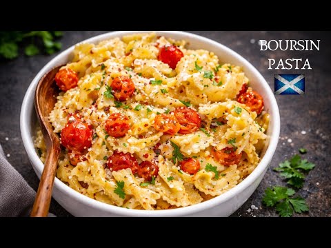 Boursin Pasta | TikTok Viral Recipe | Easy Cheese & Tomato Pasta