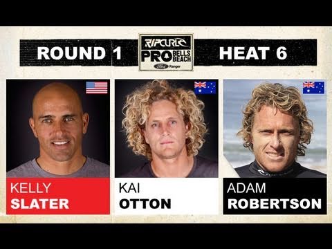Round 1, Heat 6 - Kelly Slater vs Kai Otton vs Adam Roberston