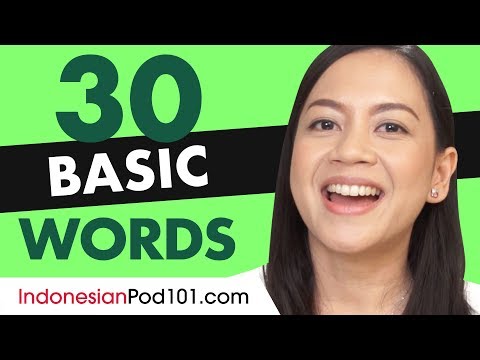 30 Beginner Indonesian Words (Useful Vocabulary)