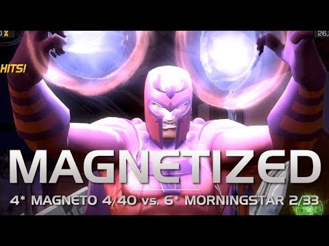 Magnetized: 4-Star R4 Magneto vs. 6-Star Morningstar Boss Rush Battle | Marvel Contest of Champions