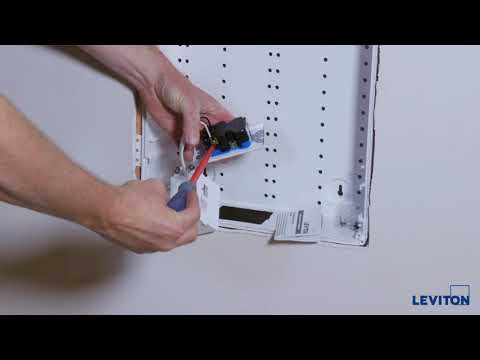 thumbnail image 2 of Leviton 47605-42S 42" Vented Structured Media Enclosure - White Hinged Door For Home Networking 2 of 9