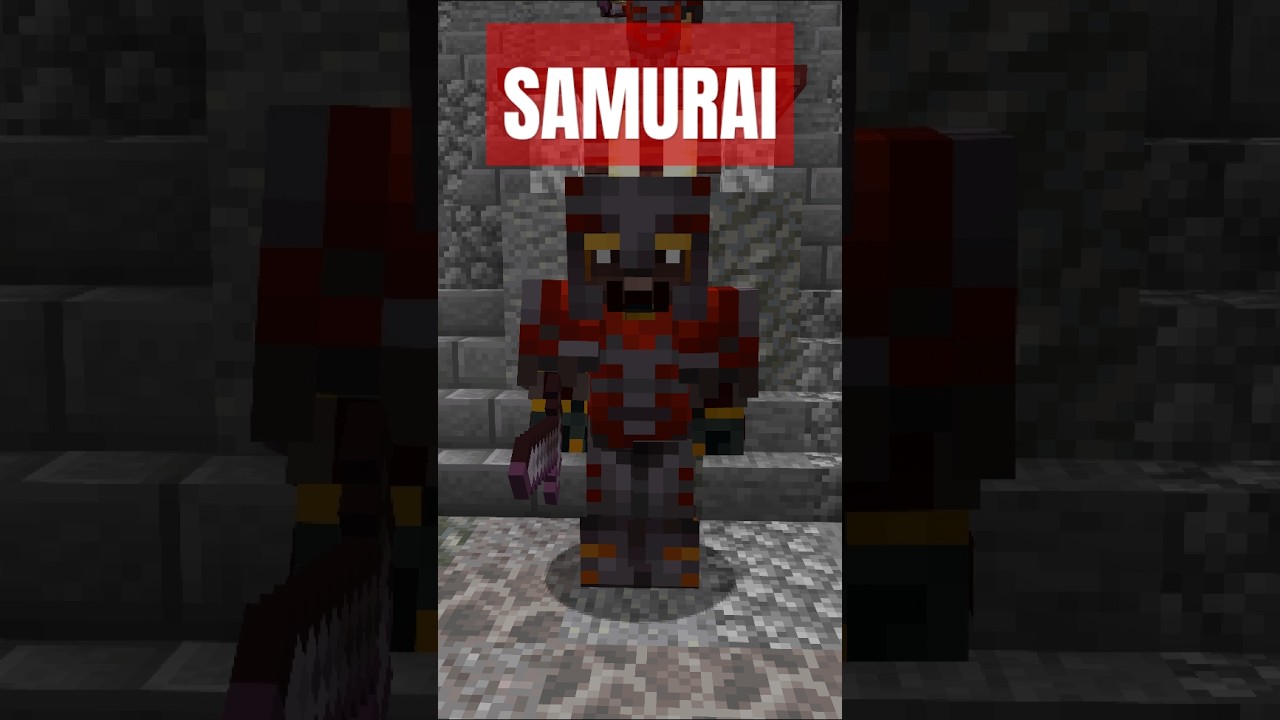 Minecraft: Samurai Armor Trim #minecraft #shorts