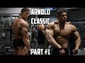 ARNOLD CLASSIC OHIO Part #1 - Food Shopping - Workout - Shape Check with Coach