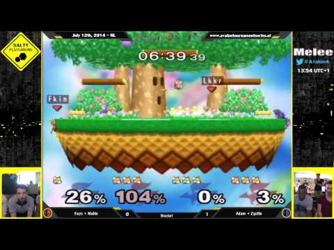 Avalon IV - Fays + Mahie vs Adam + Zgetto - SSBM Doubles Winners Bracket