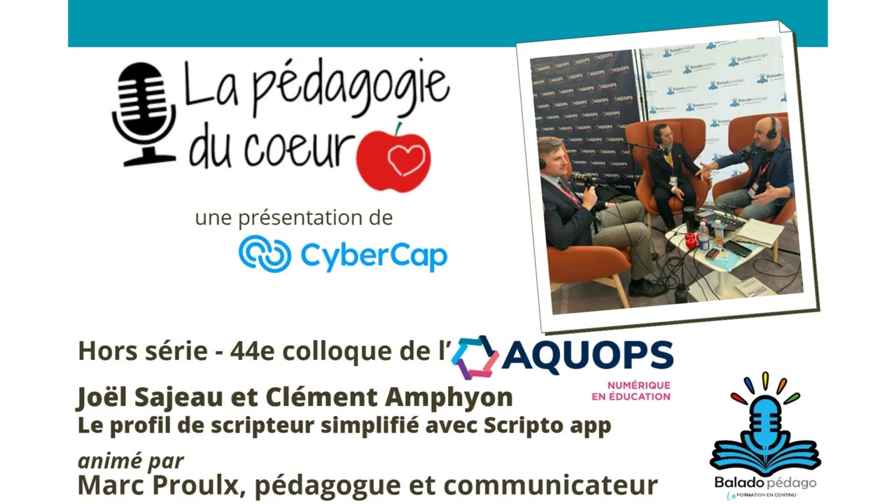 Joël Sajeau et Clément Amphyon au 44e colloque de l'AQUOPS