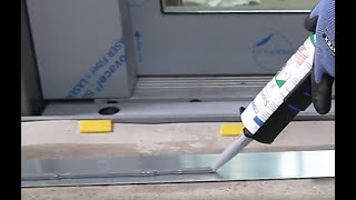 Attaching Elevator Floor Plates with Super Tack Adhesive Sealant