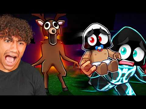 Robros Survive 100 NIGHTS in Roblox Forrest!