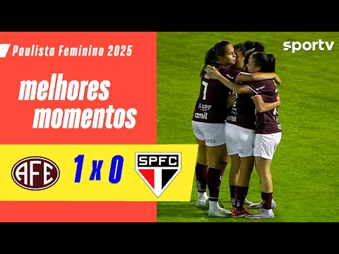 Gols e lances de Ferroviária-SP x São Paulo