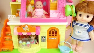 Ice cream shop baby doll friends play house