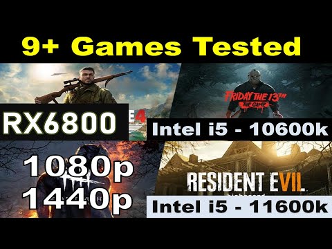 11th GEN Intel 11600K vs 10600K With RX6800 In 1080P 1440P