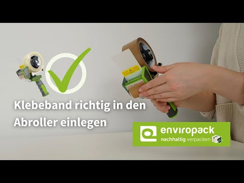 In 5 Schritten Klebeband richtig ✔ in den Klebeband-Abroller einlegen!