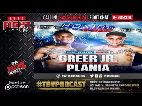 ☎️Joshua Greer Jr. vs. Mike Plania🔥Live Fight Chat ESPN Boxing 🥊