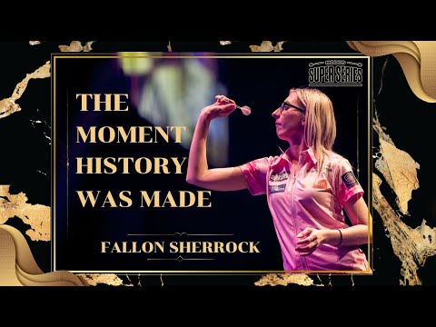 NINE-DARTER - First woman to hit perfect leg on TV