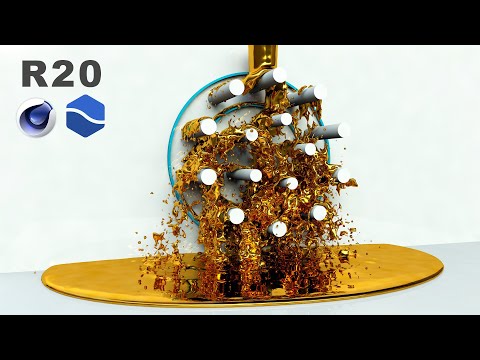 Cinema 4D RealFLow Tutorial Cute Particle Animation