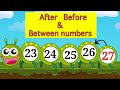 After Before Between Numbers Maths Concept For Kids