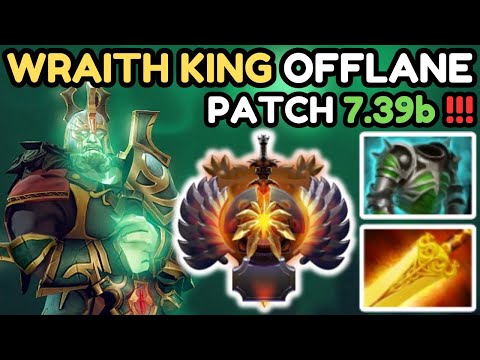 🔥 IMMORTAL WRAITH KING Offlane Gameplay Patch 7.39b 🔥 Wraith King Perspective - Dota 2 Offlane