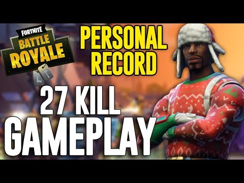 27 Kill Solo Squad Gameplay!! Fortnite Battle Royale Gameplay - Ninja