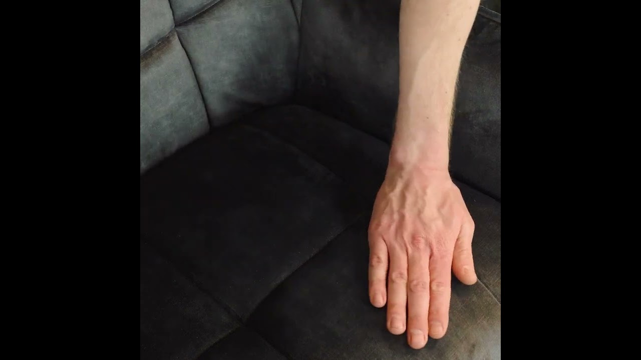 Esszimmerstuhl Samt Jaxon mit Armlehne anthrazit