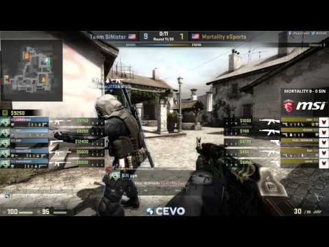 Mortality eSports vs Team SiNister Game 1 (CEVO-M CS:GO Season 7) - Sabo & Dust