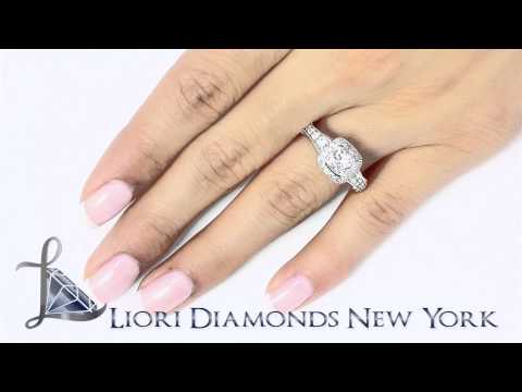 ER-0131 - 2.05 Carat G-SI1 Cushion Cut Natural Diamond Engagement Ring 14k Vintage Style