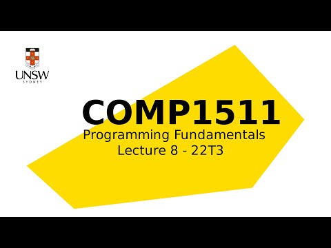 COMP1511 Week 4 Lecture 1 | 2D Arrays & Pointers (22T3)