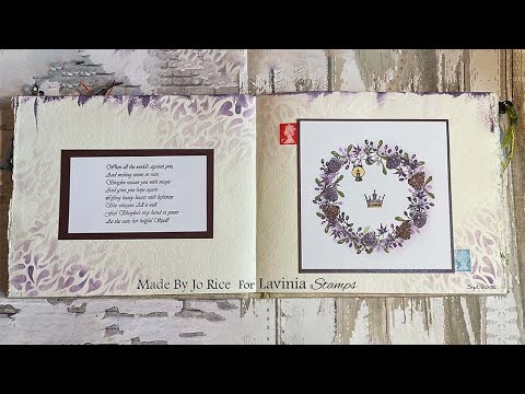 Mindful Monday, A Garland Fit For A Queen by Jo Rice - A Lavinia Stamps Tutorial