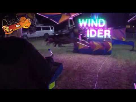 WIND GLIDER: The Exciting Flying Fairground Ride at Our Lady's of Lourdes Fair 2018! 🇺🇸