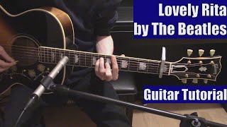 Lovely Rita by The Beatles (Guitar Tutorial with the Isolated Vocal Track by The Beatles)
