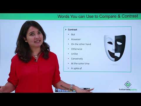 Words You can Use to Compare and Contrast