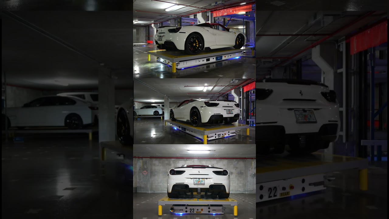 Brickell House AGV Automated Parking System — vertical short video, Miami