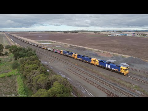 7731V Pacific National Grain Train Departs Gheringhap Loop (23/6/2023) - PoathTV Australian Railways