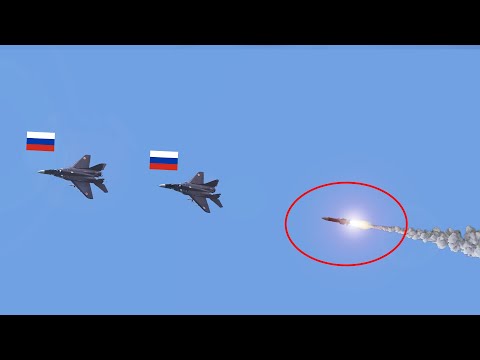 Two Russian MiG-29s were shot down by Ukrainian military tracked missiles