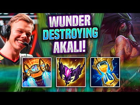 WUNDER DESTROYING WITH AKALI! - FNC Wunder Plays Akali Top vs Tryndamere! | Season 2022