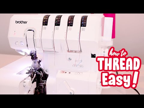 EASY How to thread Brother AirFlow 3000 Serger!
