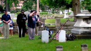 preview picture of video 'Civil War Headstones Dedication - Pine Ridge Cemetery, Bay City, MI'