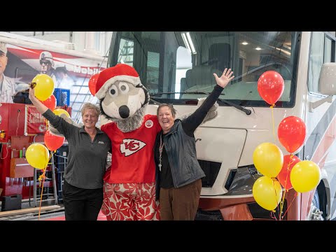 KC Wolf surprising Anne & Becky while buying their new RV!!!