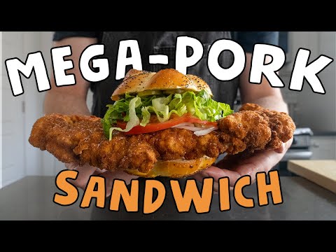 Making A HUGE Pork Tenderloin Sandwich From Scratch | Cooking The States (Indiana)