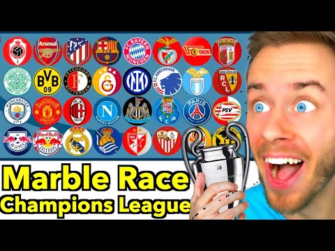 MARBLE RACE sagt die CHAMPIONS LEAGUE 2023/24 voraus! 👀😂  *ELIMINATION TURNIER*