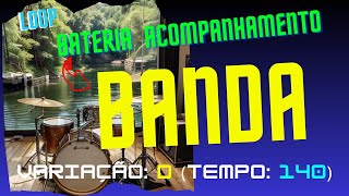 Ritmo de Banda do sul Variação: D (Tempo: 140) #bandinhasdosul  #musica #bateria