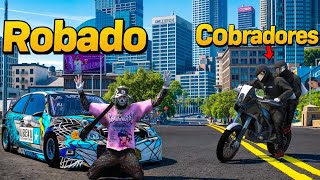 We created a race project to escape from two debt collectors.