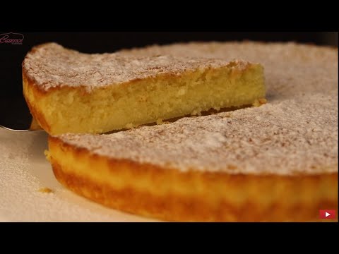 Moelleux au Citron Recipe in English Language with Raspberry Sauce | French Lemon Cake in English