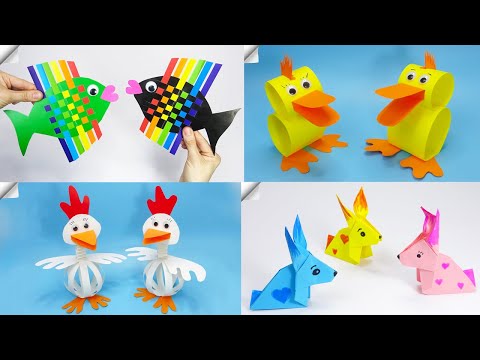 6 DIY paper crafts Moving paper TOYS Easy paper crafts