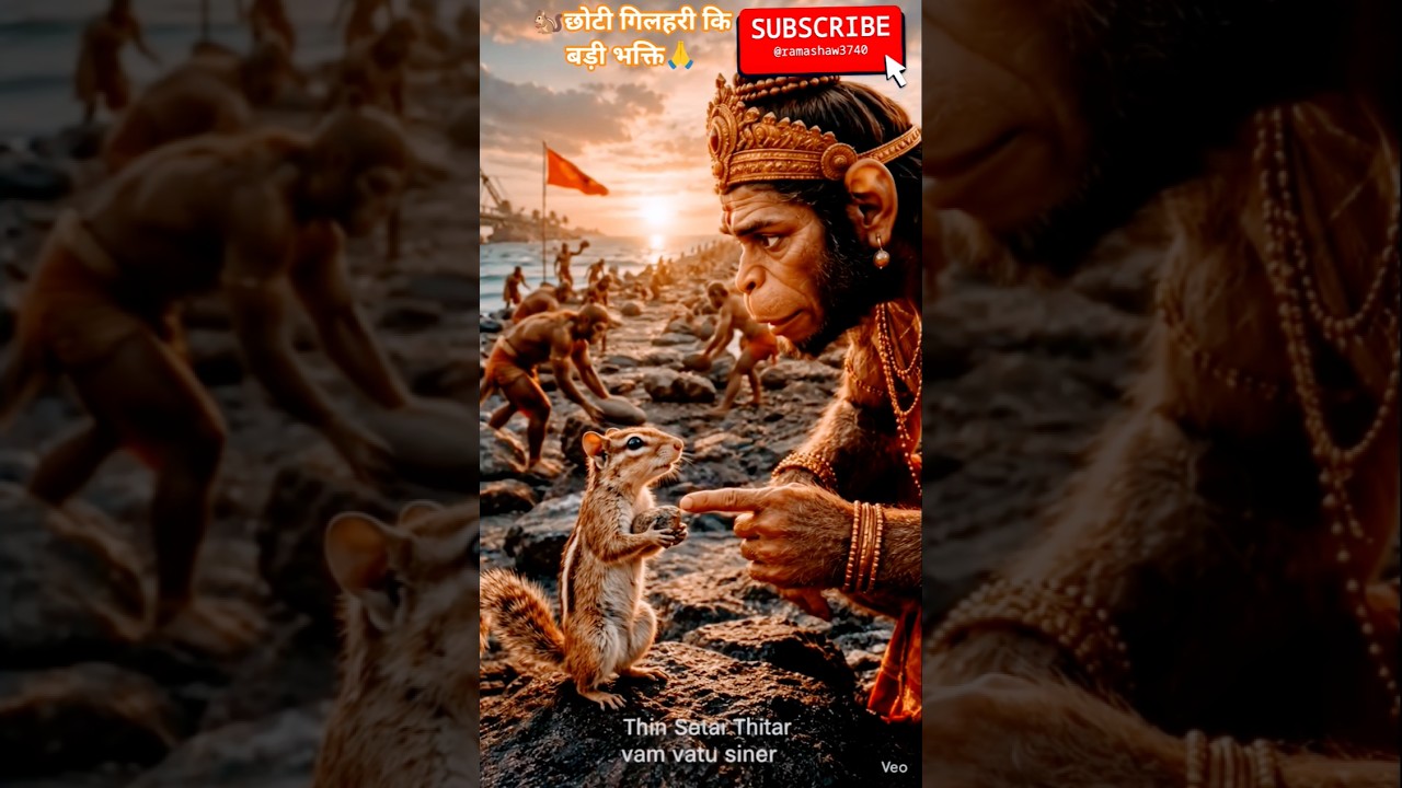 #🐿छोटी गिलहरी की बड़ी भक्ति 🙏 #sorts #hindugod #Jaysreeram #ramsetu #ramayankatha #bhaktisorts