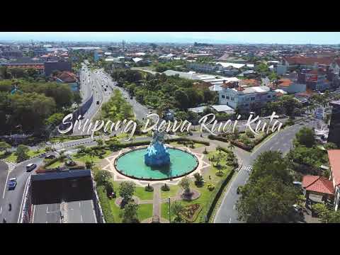 Drone de vídeo simpang dewa ruci kuta bali