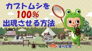 【ポケ森】カブトムシを１００％出現させる方法！【裏技】